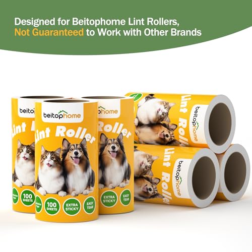 Image of Lint Roller Refills for Pet Hair, 600 Sheets, Standard Size