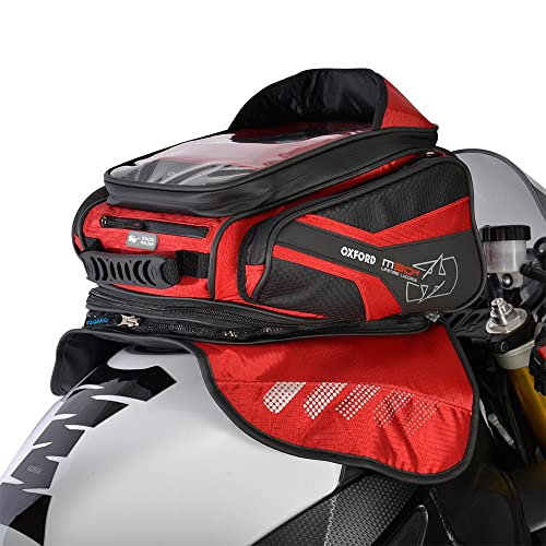 Oxford OL246 Red 30 L Tank Bag (M30R Magnetic Mount Motorcycle)