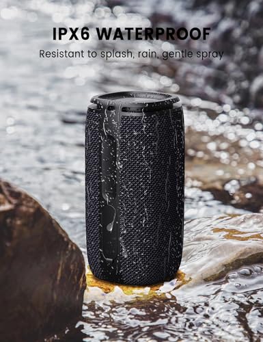 Image of Bluetooth Speaker, Speaker Bluetooth Wireless with Light, BT5.3, IPX6 Waterproof Electronic Gadgets for Home /Party /Outdoor, Birthday Gift (Black)