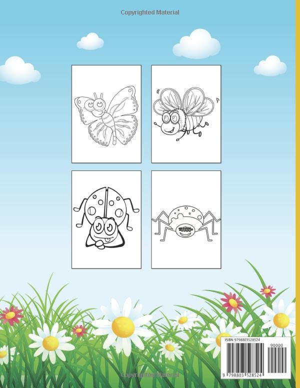 Funny Insects Bug Coloring book: Bug Coloring For Kids Ages +2 image 3
