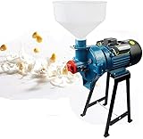 Soybean Grinder Machine Soy Milk Maker Mill Grinder Wet Mill Machine, 110V 2.2KW Electric Grain Wet Feed Flour Milling Machine Cereals Grinder for Rice Corn Grain Soybean Wheat with Funnel (type 2)