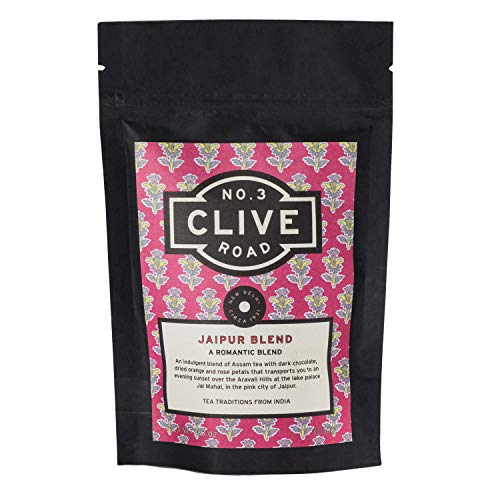 Image of Clive Road Chocolate Tea - 30+ Cups, Delicious Dessert Tea for Lovers, 100% Natural ~ Cocoa, Rose Petals & Oranges, No added Sugar, Brew as Hot or Iced, 50 g