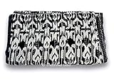 Black Handmade Kantha Blanket Queen Quilt Ikat Print Kantha Throw Handmade Kantha Embroidered Bedspr