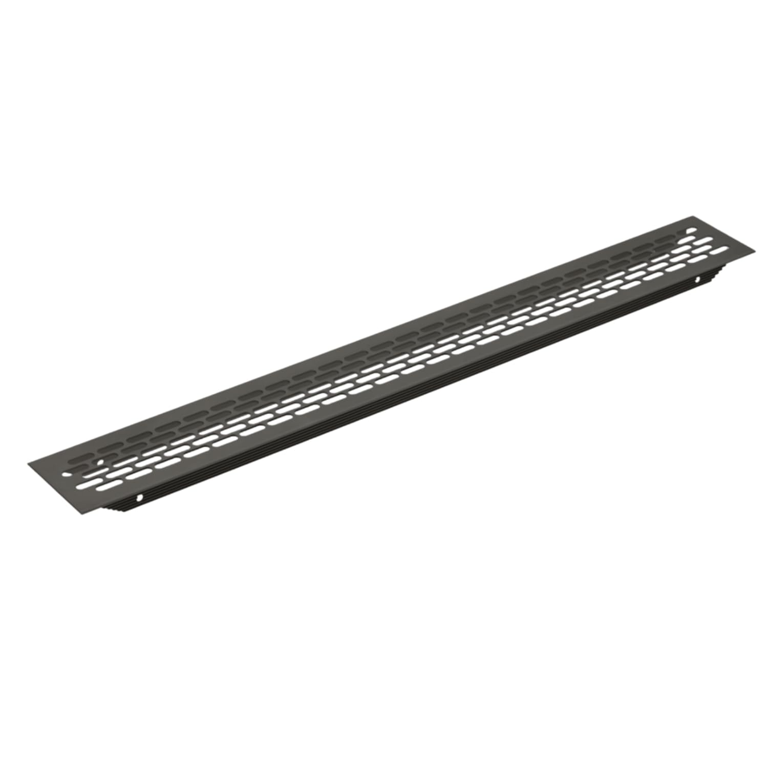 Aluminium Air Vent Grill Plinth Ventilation 484 x 60 Build-in appliances Kitchen Cabinet Airflow Cover for Oven & Fridge, Furniture (Black)