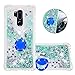 Produktbild FAWUMAN Hülle für LG G7 / G7 ThinQ Diamant Ring Flüssig Treibsand Silikon TPU Bumper Hülle für LG G7 / G7 ThinQGrüne Liebe
