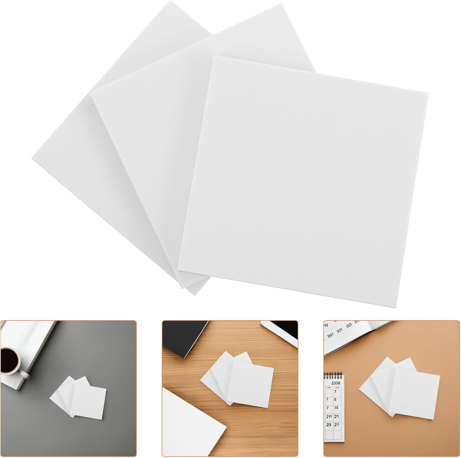Uonlytech 3pcs Rubber Stamp Carving Blocks Soft Rubber Printing Pads for DIY Crafts Creative Scrapbooking and Artistic Projects for Beginners