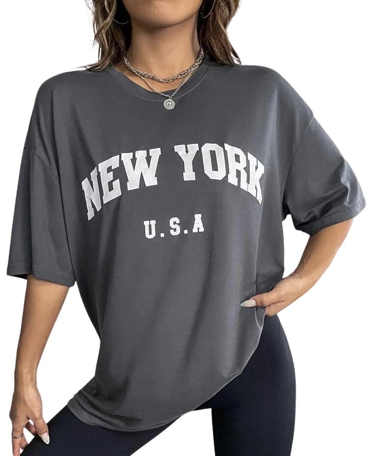 ColorChakra Cotton Oversized Women’s T-Shirt – Down Shoulder Loose Fit Baggy Style – Oversize Tee