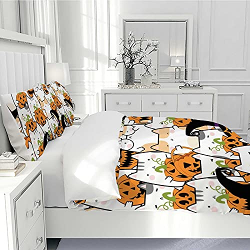 Housse de couette Halloween en polyester doux et sa parure de lit durable CHEHONG - 5