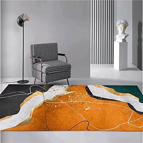 RUGMRZ Terasse Teppich modernes minimalistisches abstraktes Schlafzimmer waschbar küchen gelb Wohnzimmer Teppich deko Kamin terasse Teppich Kitchen carpet300x400CM RUGMRZ Terasse Teppich modernes minimalistisches abstraktes Schlafzimmer waschbar küchen gelb Wohnzimmer Teppich deko Kamin terasse Teppich Kitchen carpet300x400CM