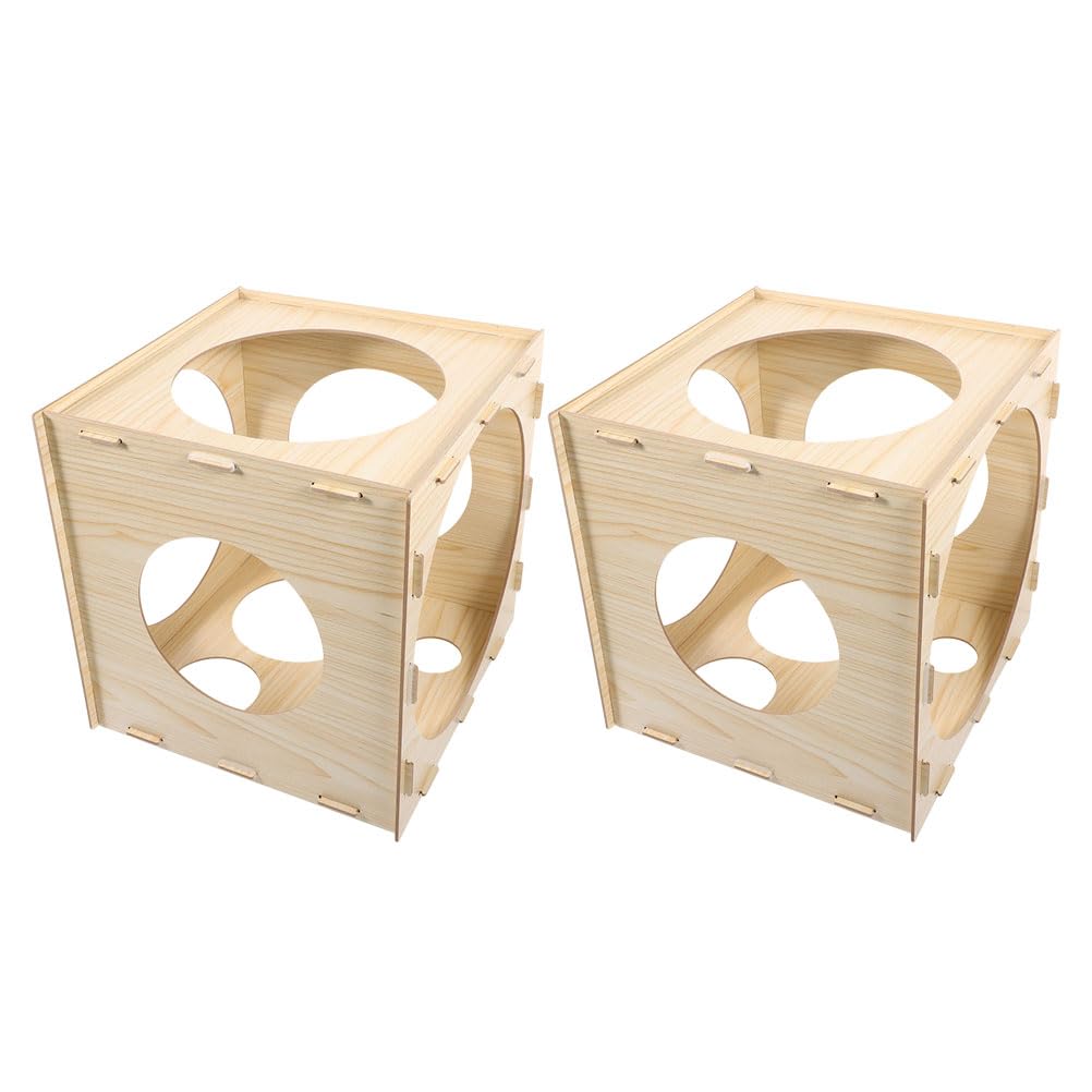 BESTonZON 2pcs Calibre Ballon Pliable : Boîte Cube Calibre Ballon Pliable Outil de Mesure de Taille pour Colonnes de Fête et Mesure de Ballon Rond Multifonction