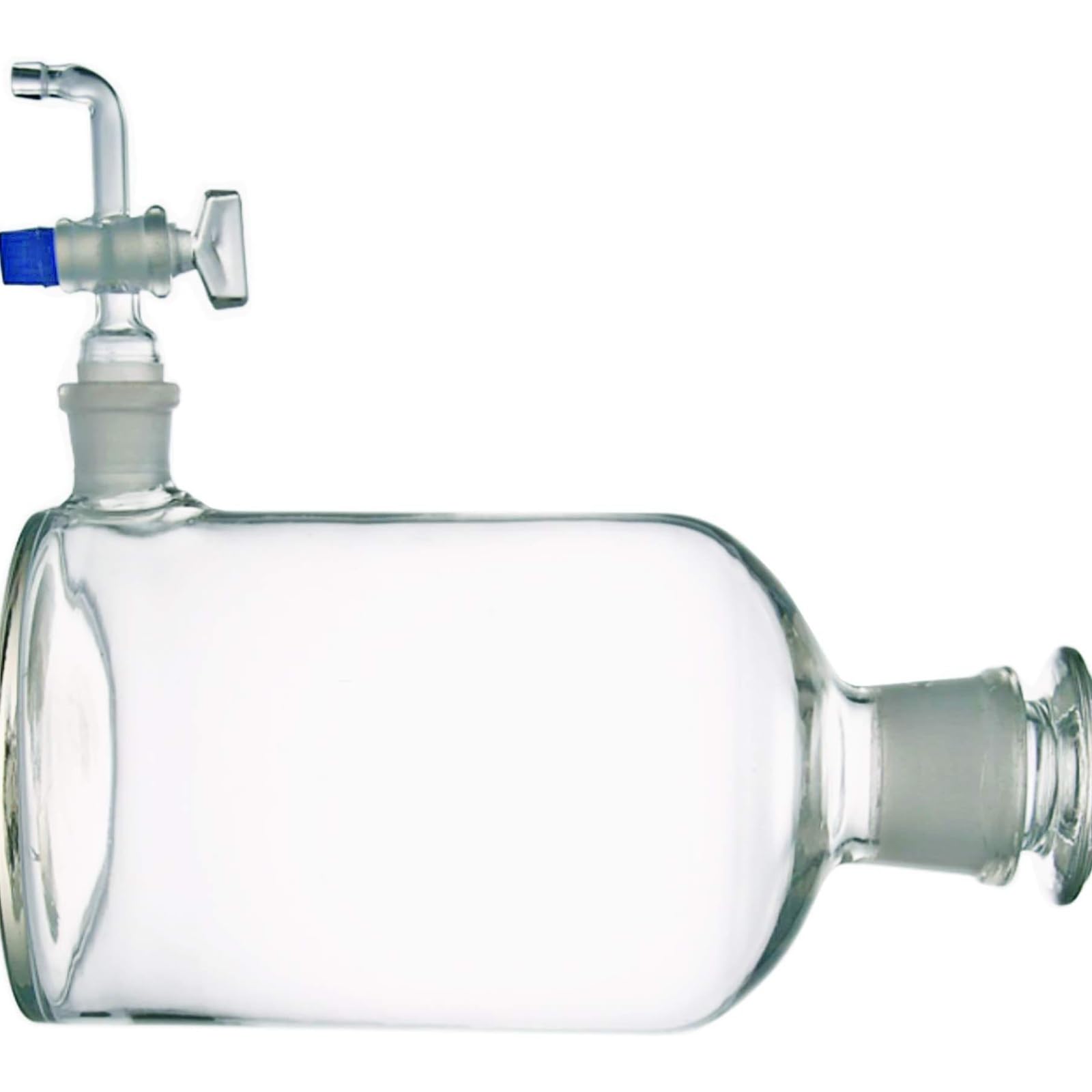 MAM-5000 Frasco aspirador de vidrio de borosilicato de 5000 ml con llave de paso de vidrio y tapón de tierra for uso en laboratorio