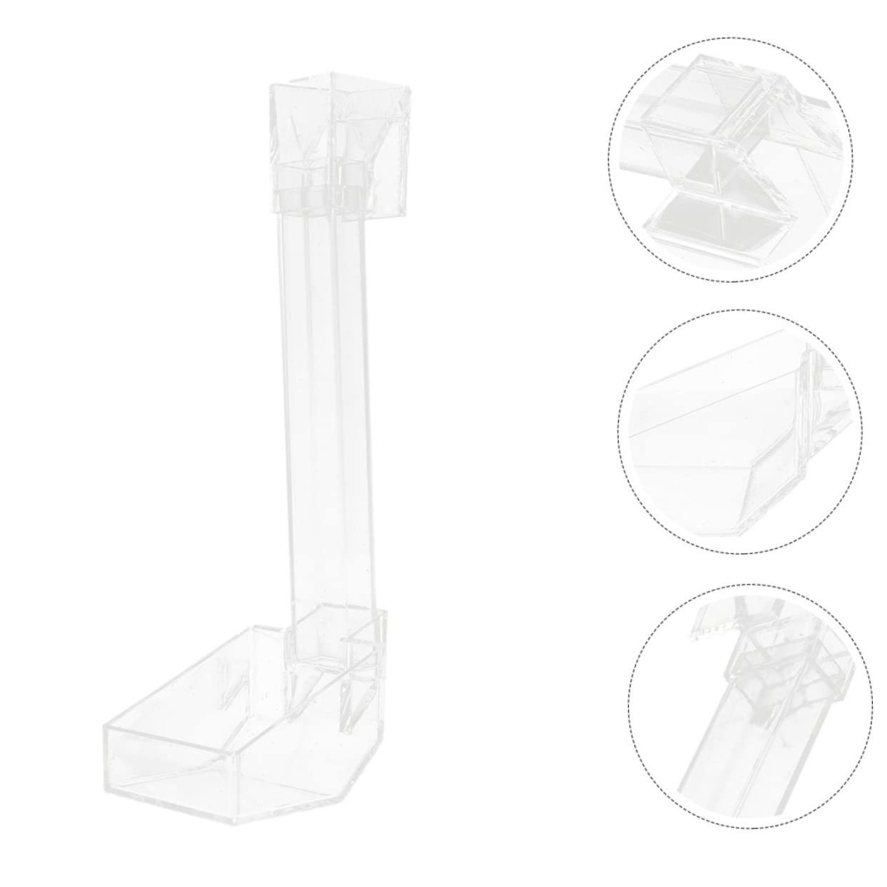 BESPORTBLE 3piezas Alimentador Acuario De Acrílico para Camarones Comedero Sinking para Peces Diseño Conveniente y Duradero para Acuarios y Peceras Fácil Instalación Ventosas Sin