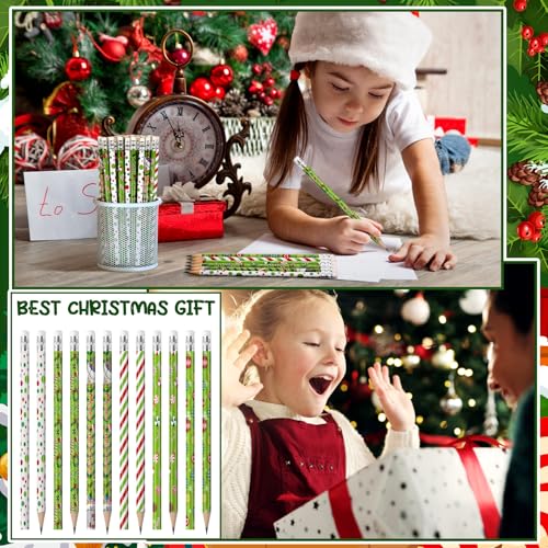 Sabary 60 Lápices Navideños Madera con Goma miniatura 4