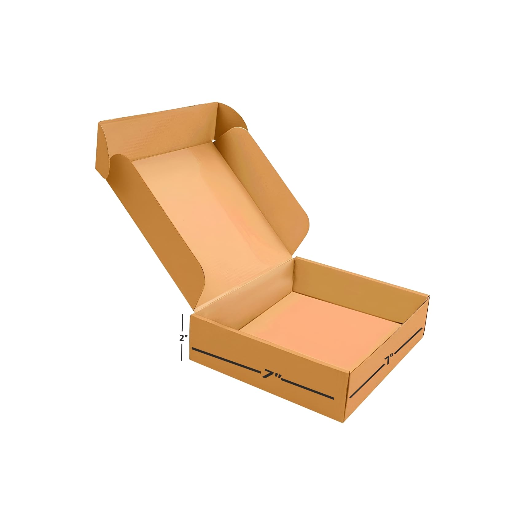 Box Brother 3 Ply Brown Corrugated Packaging Flap Box Size: 7x7x2 Length 7in Width 7 in Height 2 in Suitable E-commerce Shipping, Ideal as Home Shifting & Storage, Shipping (Pack of 25)-picture-13