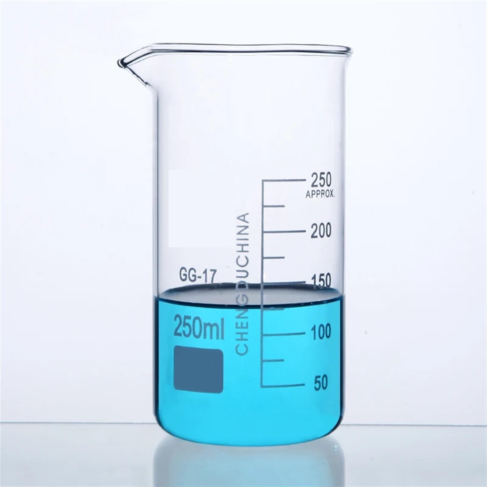 Erlenmeyerkolben aus Glas Messkolben, 50-1000 ml Borosilikat-Messbecher aus Glas in hoher(400ml 4pcs)