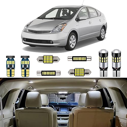 Kit de 11 piezas de luces LED interiores blancas para Toyota Prius miniatura 1
