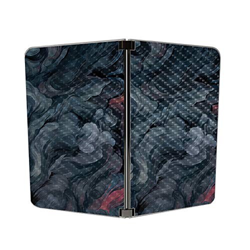 Image of MIGHTY SKINS MightySkins Carbon Fiber Skin for Microsoft Surface Duo - Storm Cloud | Protective, Durable Textured Carbon Fiber Finish | Easy to Apply, Remove, and Change Styles | Made in The USA