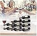 Modular Plastic Free-Standing Water Bottle and Wine Rack Storage Organizer for Kitchen Countertops, Pantry, Refrigerator,Ideal Storage for Wine, Soda, Pop and Beer - Stackable, 2 Pack - Clear