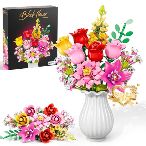 Ramo de flores artificiales para decoración de hogar con 765 piezas