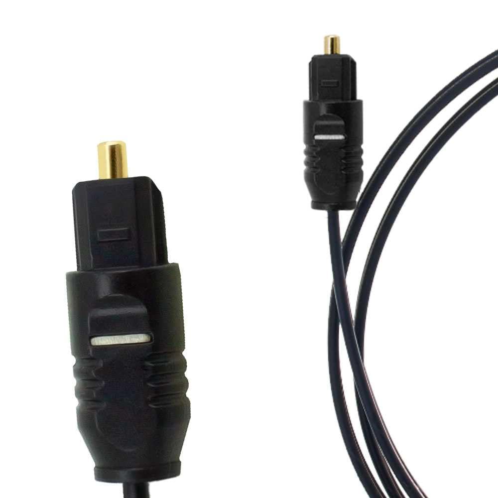 OcioDual Optyczny kabel Toslink 3 m światłowód Optic Fiber Audio LWL SPDIF M/M czarny do TV Optical Audio Cable kabel audio