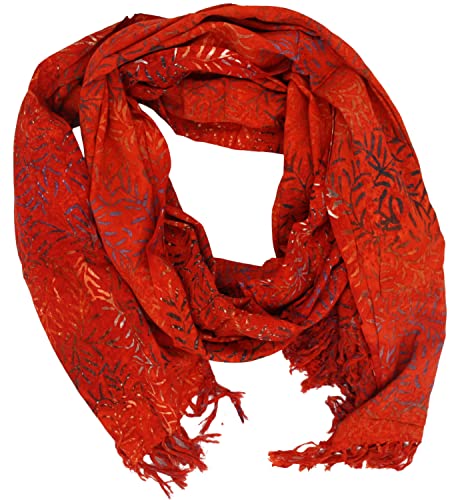 Écharpe batik PANASIAM en viscose douce, grande étole unisexe colorée