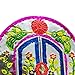 Casa Fiesta Designs Embossed Tin Mirror Mexican Folk Art Wall Decor Handmade - with Stand 10.5