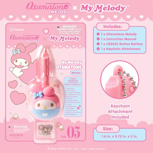Image of Otamatone Melody Sanrio Electronic Instrument Toy Keychain - My Melody