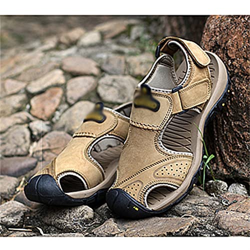 Men Sandals Genuine Leather Outdoor Men Beach Sandals Big Sizes Sandals Slippers Man Shoes(38)3