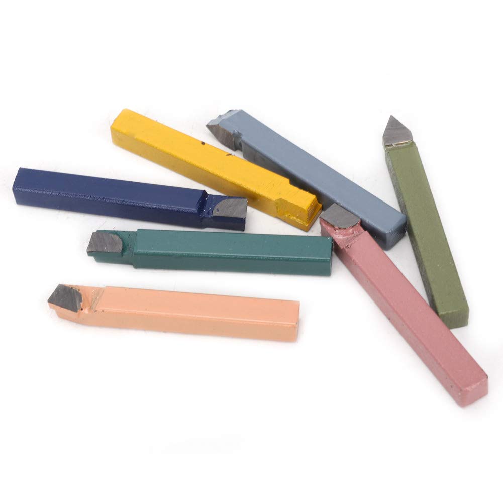 Herramientas de Corte de Torno de Metal, 38 Piezas Herramientas de Torno de Metal Juego de Herramientas de Torneado de Soldadura con Punta de Carburo Kit de Herramientas de Corte