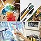 11 Stück Strukturpaste Leinwand, 6 Strukturpaste Spachtel 5 Öl Malen Palettenmesser Leimauftragsspachtel zum Malen, Palette Messer Set für Strukturpaste, Aquarell, Ölgemälde, Gouache
