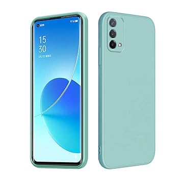 Compatible with Realme GT Master Edition Case Silicone Square Ultra Slim Cases Shockproof Anti-Scratch Phone Case for Realme GT Master Edition Full Body Protective Cover (Light Cyan, Realme GT Master)