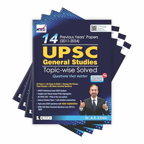 Image of General Studies GS UPSC Civil Services IAS Mains 14 Previous Year Solved Papers (2011 to 2014) GS Paper 1 - 2 (CSAT), Strategy IAS Planner, Trend Analysis, IAS Mains Unsolved Questions, PYQs Question Bank | For 2024 - 2025 Exam Book