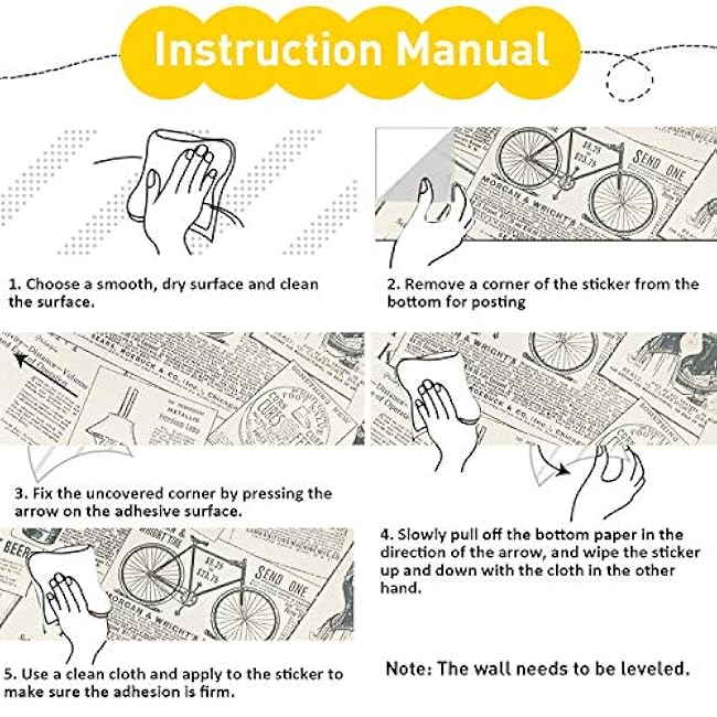 Lependor Removable Self Adhesive Printed Stick Wall Paper Peel and Stick Decorative Shelf Drawer Liner Roll- 17.71 X 393 (17.71 X 32.8 ft, Newspaper)