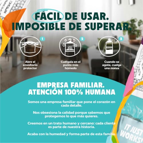 Miniatura 10 de Pack X 15 Bolsas Antihumedad Deshumidificador Percha Colgante Para Armarios Garage Trasteros Autocaravanas 1 En Deshumidificadores Absorbentes De Humedad.Alta Absorción Elimina Humedad Y Malos Olores