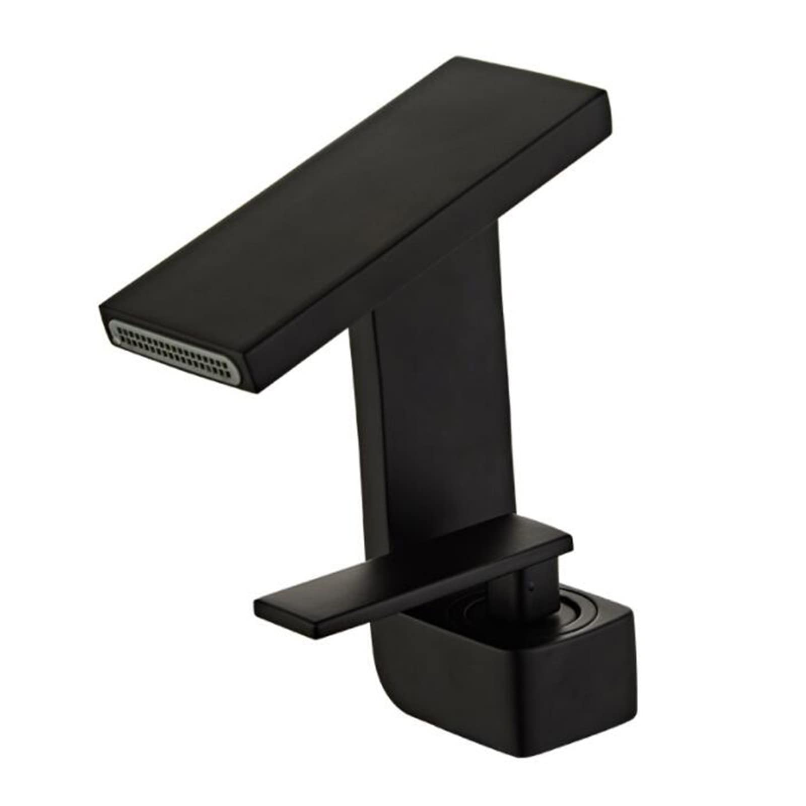 COSZWQDP Basin Faucets Waterfall Brass Faucet Hot Water and Cold Single Hole Bathroom Vanity Faucet-Black(Cromo)