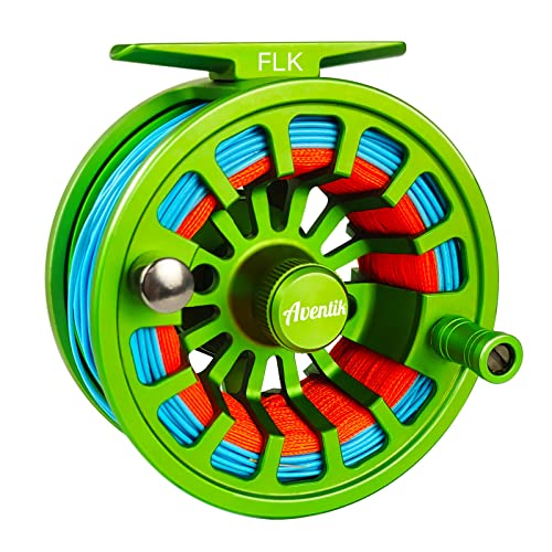 Aventik Fly Fishing Reel 3/4/5/6/7/8/9 Pre-Loaded Fly Reel with Line Combo (FLK 5/7 Kit) by EUPHENG - Used condition - US$35.75