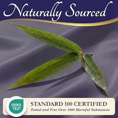 Image of DECOLURE 100% Viscose Derived from Bamboo Sheets California King Size - Luxury 4 Pc Naturally Cooling Sheets, Ultra Soft Bed Set - Deep 17 inch Pockets, Double Stitching, Oeko Tex Standard (Grey)