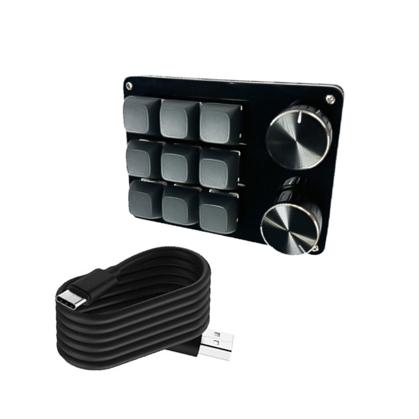 Clavier macro programmable avec bouton rotatif à 9 et 12 touches mécaniques - 7