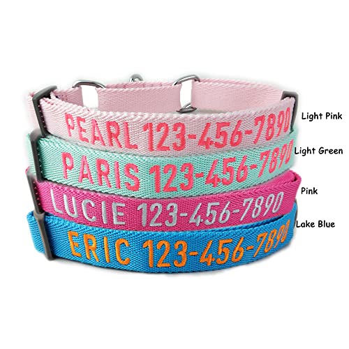 Personalized Martingale Dog Collar Customized With Embroidered Phone And Name, Id Collar Small Medium Large Size For Boy Girl Dog #TOP2