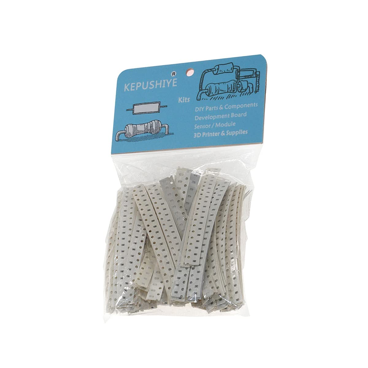 Kit assorti 1800pcs 90values x 20pcs de résistance CMS pour projets électroniques