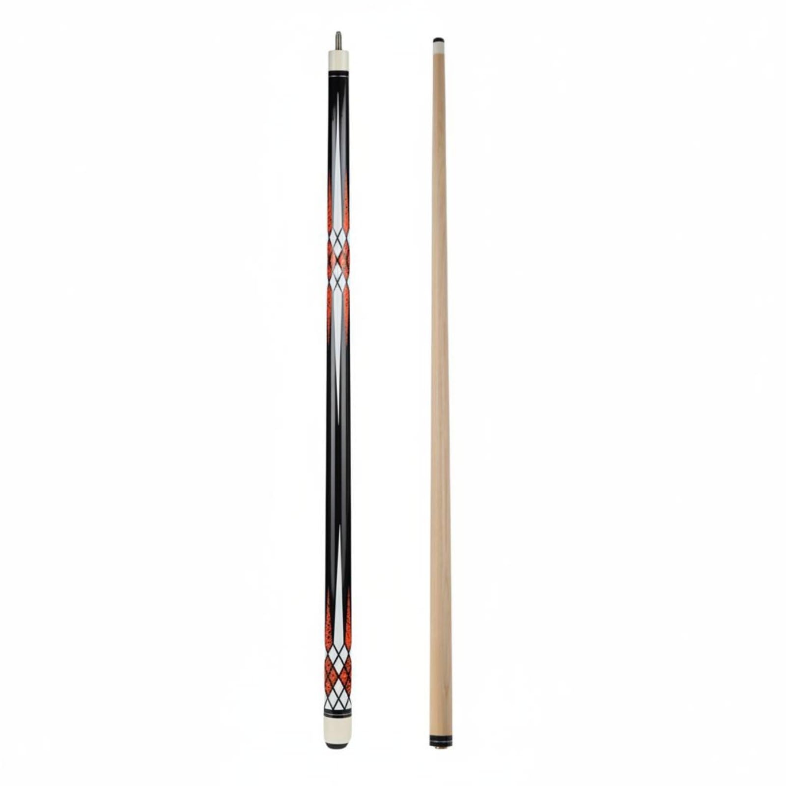 Taco de Taco Palo Barra Tiza Madera Maciza con Estabilidad Constante Empuñadura Cómoda Antideslizante Punta de Cuero 12.5mm Adecuado en Casa de Billar
