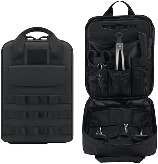 Camping Utensil Organizer for Outdoor Cooking, Multi-Compartment Storage