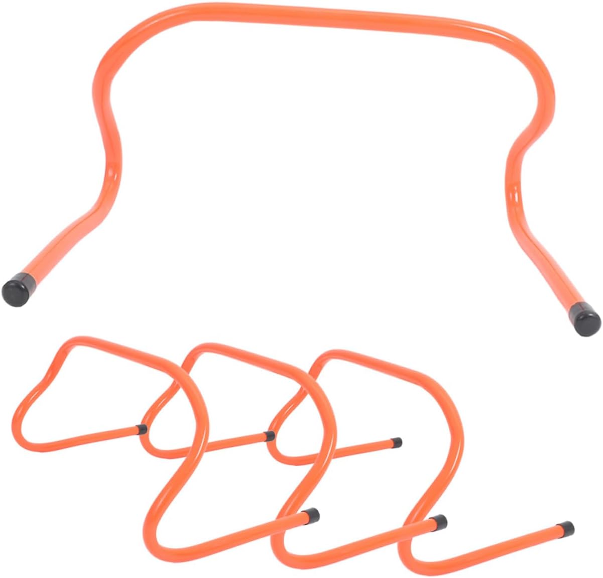 4pcs Plastic Speed Training Hurdles 15cm Agility Soccer and Football Accessories Wear-Resistant Sports Track Hurdle for Youth Athlete Practice