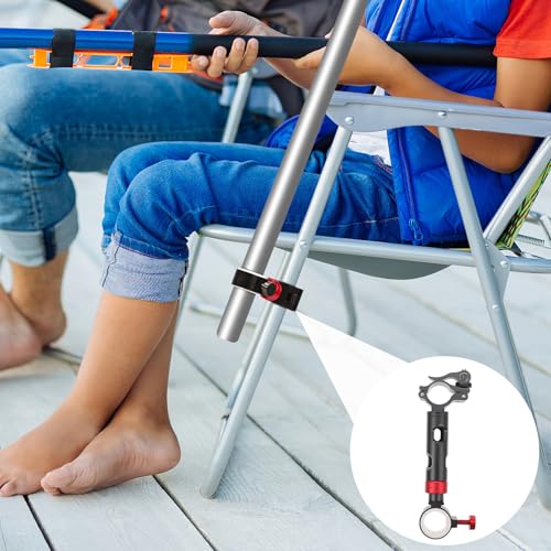 Soporte para sombrilla de silla de pesca SHINEOFI de aluminio estable 4