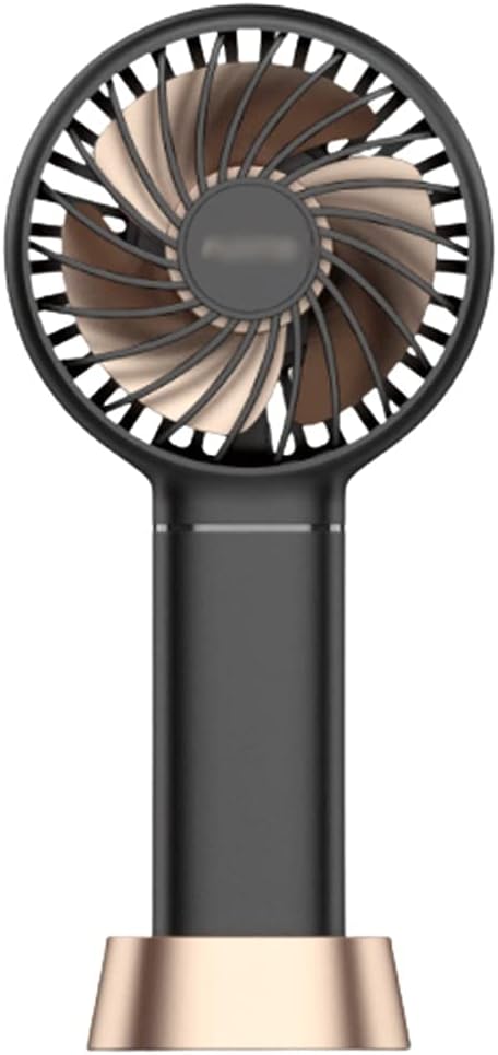 Mini Fan Mini Fan,Handheld/Desk/Neck Fan(3 in 1),USB Small Fan,3 Speed Adjustable,Portable Cooling Fan for Home,Outdoor,School Cool (Color : Black, Size : Without Lanyard)