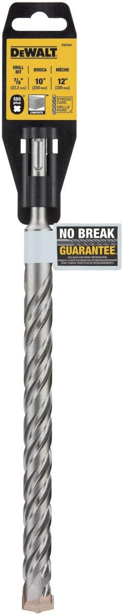 DeWalt DW5461 7/8" x 10" x 12" Rock Carbide SDS Plus Hammer Bit