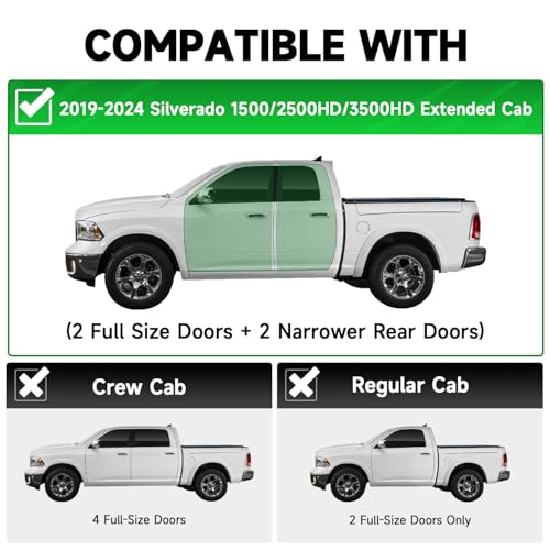 Estribos de acero carbono para Chevy Silverado 2019-2026 miniatura 2