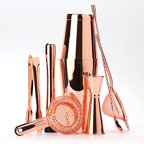 カクテルシェーカー 7点セット 550ml/820ml バーテンダー スノー カップ バーウェアツールセット マティーニ カクテル ステンレス製 最高ツール パーティーグッズ バーセット シェーカー 多用性 お酒 業務用 自家製