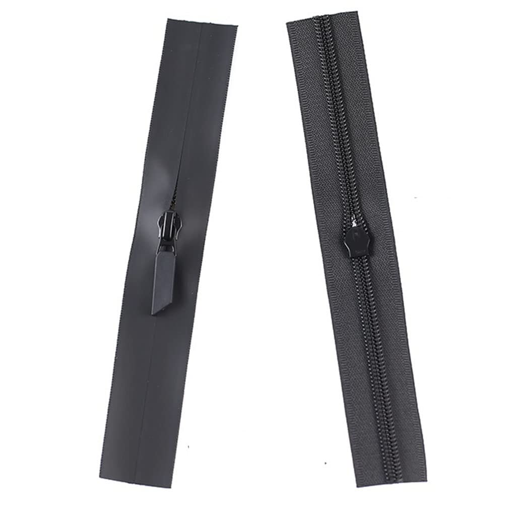 Cremallera de metal, cremalleras en espiral, controles deslizantes de cremallera continua, 1 cremallera invisible impermeable 5#, cremallera abierta simple y doble for chaquetas de costura de bricola