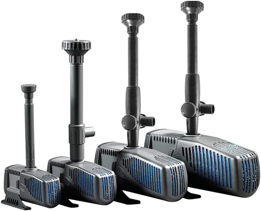 SICCE SyncraPond 3.0 - 714 GPH Pump – Koi Friendly, Self-Cleaning Impeller, Hose Fittings Included